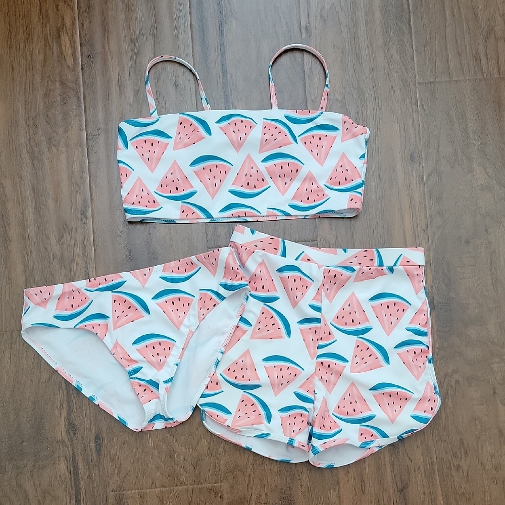 Watermelon Print Bikini Set